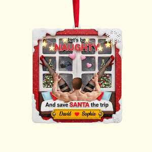 Personalized Funny Gifts For Couple Christmas Ornament 04hutn160925 - Ornament - GoDuckee