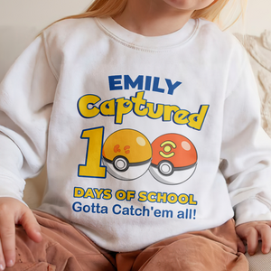 Personalized Gifts For Kids Shirt 01ohpu020125 Captured 100 Days Of School - Shirts - GoDuckee