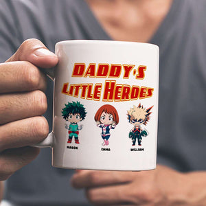 Personalized Gifts For Dad Coffee Mug Daddy's Little Hero 03KAMH200124 - Coffee Mugs - GoDuckee