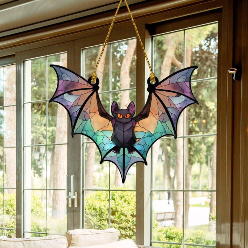 Halloween Bat Suncatcher Ornament 37acxx280824 - Ornament - GoDuckee