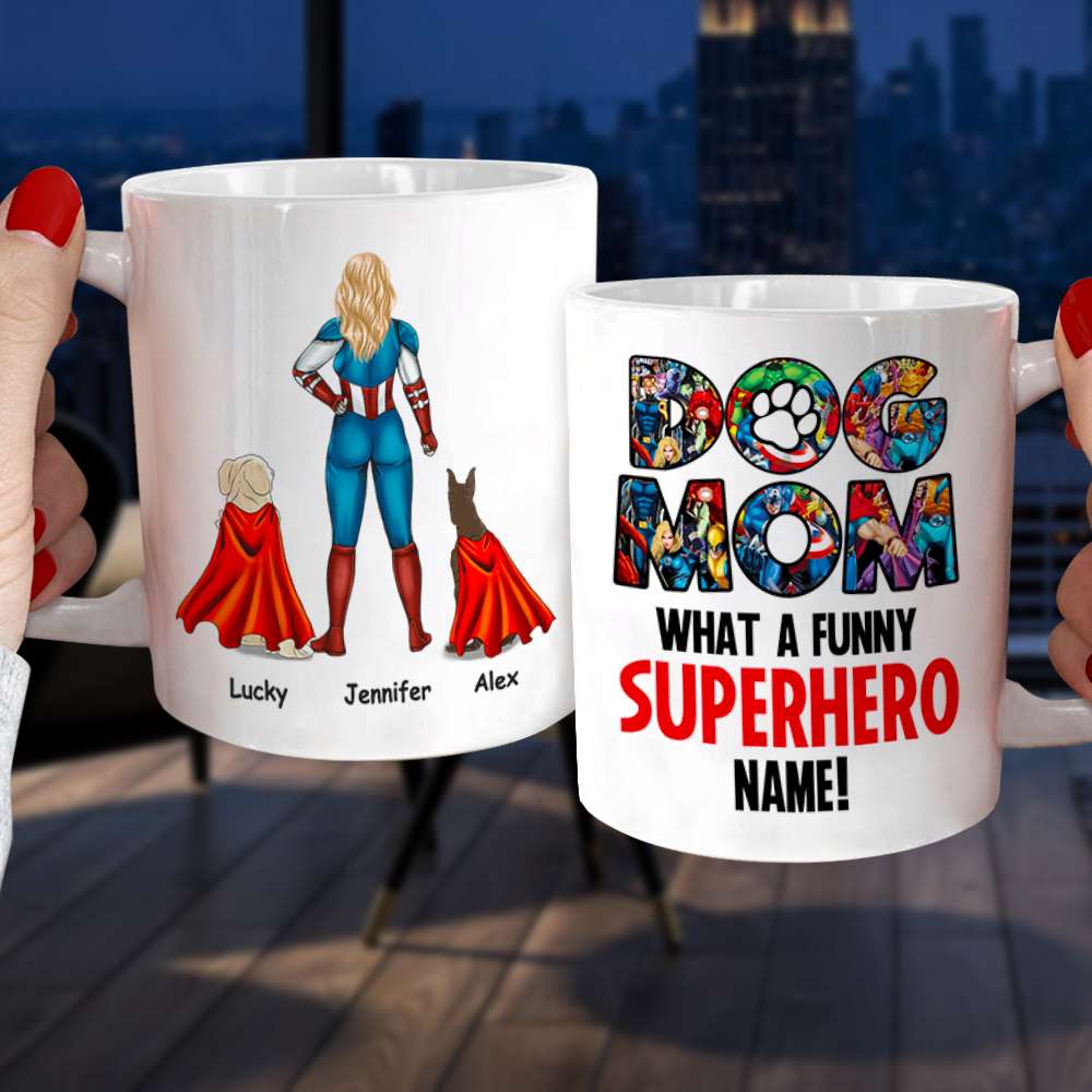 Dog Mom Personalized Coffee Mug 06DNHN240423TM - Coffee Mug - GoDuckee