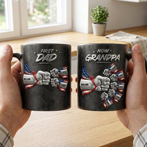 Grandpa Patriotic Team Magic Mug, Personalized Gifts For Promoted Grandfather 05qhtn200526 - Coffee Mug - GoDuckee