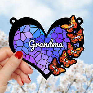 Personalized Gifts For Grandma Suncatcher Ornament 04ACDT180624 - Ornament - GoDuckee