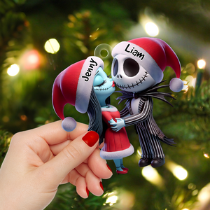 Personalized Gifts For Horror Couple Christmas Ornament 01OHPU131124 - Ornament - GoDuckee