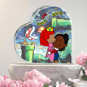 Personalized Gifts For Couple Heart Shaped Acrylic Plaque 02tgqn101224hg - Shaped Plaques - GoDuckee