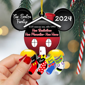 Personalized New Home Ornament 2024, Glass Housewarming