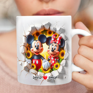 Mouse Couple Mug - Personalized Gifts For Couple 08hupu140425 - Coffee Mug - GoDuckee