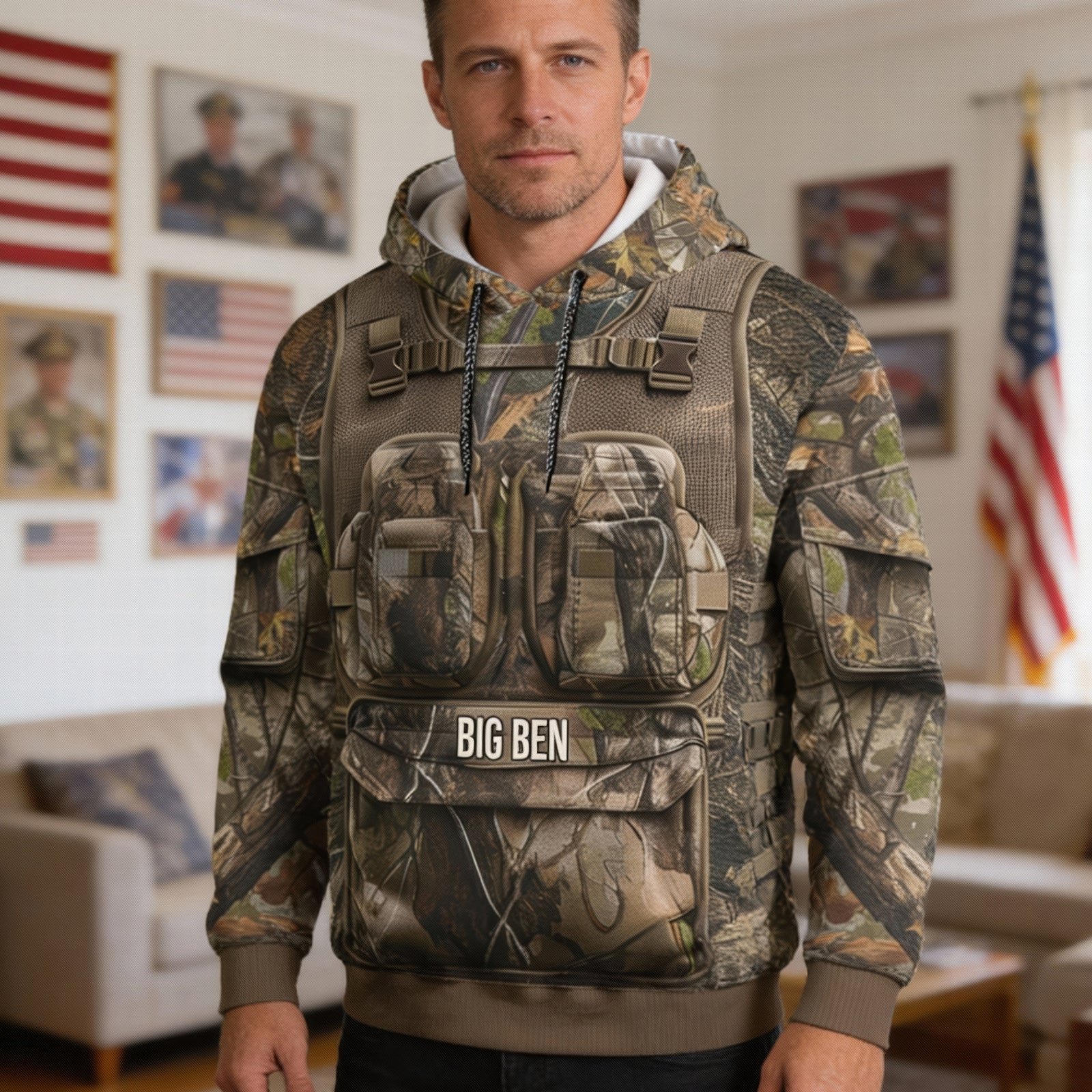 Outdoor Hunting 3D Hoodie – Personalized Gifts For Hunting Lovers 03ohqn261225 - AOP Products - GoDuckee