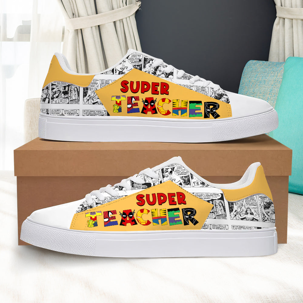 Teacher Personalized Casual Shoes, Perfect Gifts For Teachers, 04qhpo170723hh - Shoes - GoDuckee