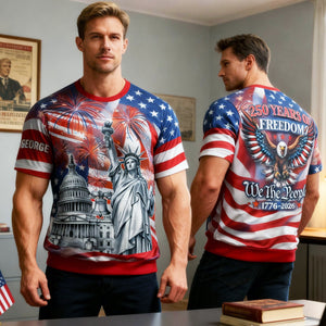 250th America Anniversary 3D Shirt - Personalized Gifts For Patriots 04hulu280126 - AOP Products - GoDuckee