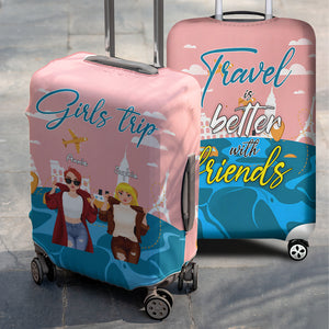 Personalized Gifts For Friends Luggage Cover Girls Trip 02XQLU201224PA - Luggage Covers - GoDuckee