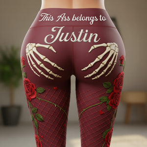 Naughty Skeleton Hands Leggings - Personalized Gifts For Her 04naqn181225 - Shorts and Pants - GoDuckee