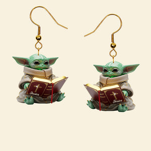 Baby Alien Acrylic Earrings – Personalized Gifts For Christians 03naqn090725 - Earrings - GoDuckee