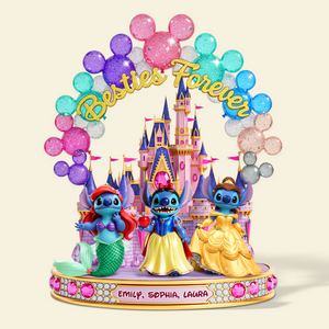 Cute Monster Besties Plaque - Personalized Gifts For Besties 04ohpu250625 - Shaped Plaques - GoDuckee