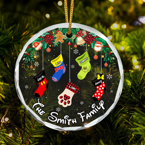 Personalized Gifts For Family Christmas Ornament 01acpu071024 - Ornament - GoDuckee