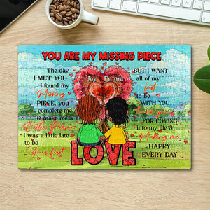 Personalized Gifts For Couple Lover Jigsaw Puzzle We are my missing piece 04XQMH121224HG - Jigsaw Puzzles - GoDuckee