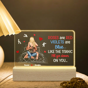 Personalized Gift For Couple Led Light Roses Are Red - Led Lights - GoDuckee