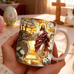 Jesus Christ Resurrection Coffee Mug - Easter Gift For Christian 04QHLU290126 - Coffee Mug - GoDuckee