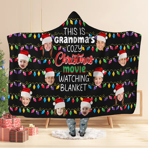 Custom Photo Gifts For Grandma Wearable Blanket Hoodie 01acqn031024 - Blanket - GoDuckee