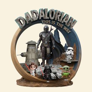 Papalorian This Is The Way Acrylic Plaque - Personalized Gifts For Father 02QHTN300425 - Shaped Plaques - GoDuckee