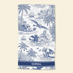Winged Vibes Beach Towel Personalized Gifts For Fantasy Lovers 03TGDT180725 - Beach Towel - GoDuckee