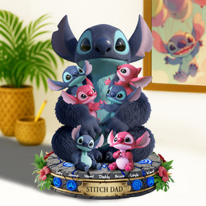 Dad Of Little Aliens Acrylic Plaque - Personalized Gift For Dad 01OHLU220525 - Shaped Plaques - GoDuckee