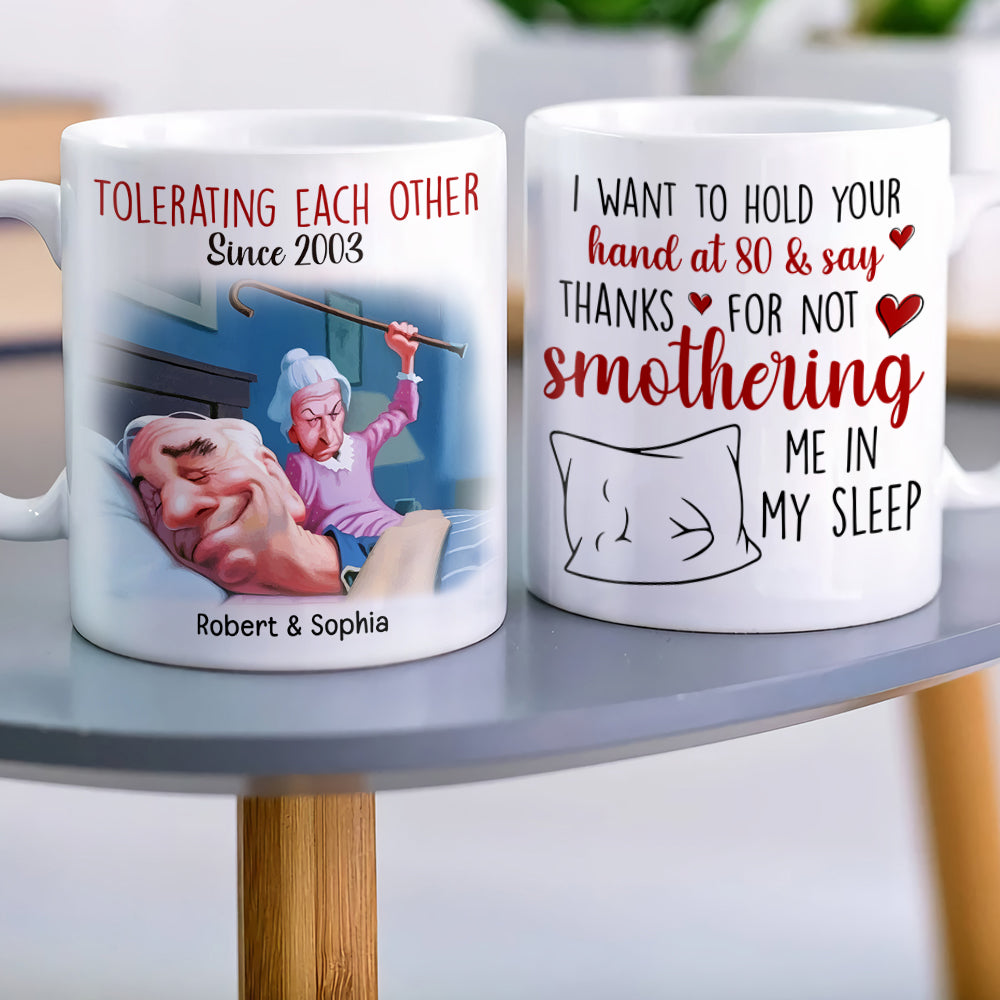 I Want To Hold your Hand At 80-Personalized Coffee Mug DR-WHM-03qhqn230823 - Coffee Mug - GoDuckee