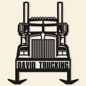 Personalized Gifts For Truck Lovers Hanging Metal Sign 02HUDT180624 - Metal Signs - GoDuckee