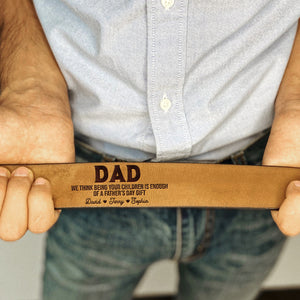 Personalized Gifts For Dad Secret Message Men's Belt 01NATN080424 Father's Day - Belts - GoDuckee