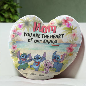 Personalized Gifts For Mom Heart Shaped Pillow Mom You Are The Heart 02QHHN180324 - Pillows - GoDuckee