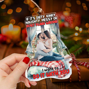 Custom Photo Gifts For Couple Ornament Christmas 05OHLU071024 - Ornament - GoDuckee