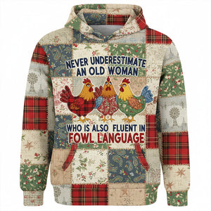 Personalized Funny Gifts For Chicken Lovers Hoodie 02natn251125 - AOP Products - GoDuckee