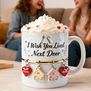 Bestie Long Distance Coffee Mug - Personalized Gift For Besties 07NALU291225 - Coffee Mug - GoDuckee