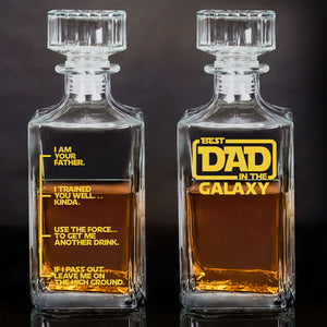 Galaxy Dad Whiskey Bottle - Personalized Gift For Dad 01TOTN060525HHHG - Whiskey Bottle - GoDuckee