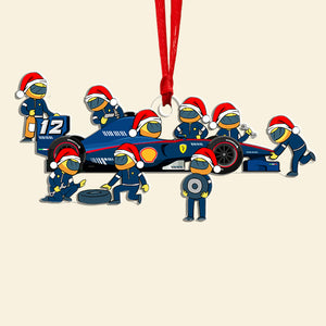 Personalized Gifts For Racing Team Christmas Ornament, Pit Crew 02qhqn250924 - Ornament - GoDuckee