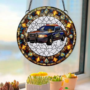 Personalized Christmas Gifts For Firefighter Suncatcher Ornament 78acpu290824 - Ornament - GoDuckee