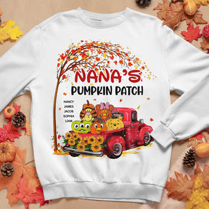 Personalized Gifts For Grandma Shirt 01xqpu080824 Halloween Pumpkin Patch - Shirts - GoDuckee