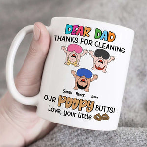 Dear Dad Thanks For Cleaning Personalized Coffee Mug - Coffee Mug - GoDuckee