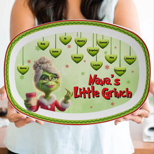 Personalized Gifts For Grandma Christmas Resin Plate 04XQLU161024 - Plates - GoDuckee