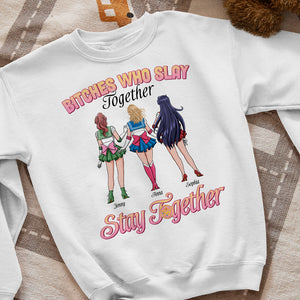 Personalized Gifts For Best Friends Who Slay Together Stay Together Shirt, Cosplay Besties 04QHTN010224HH - 2D Shirts - GoDuckee