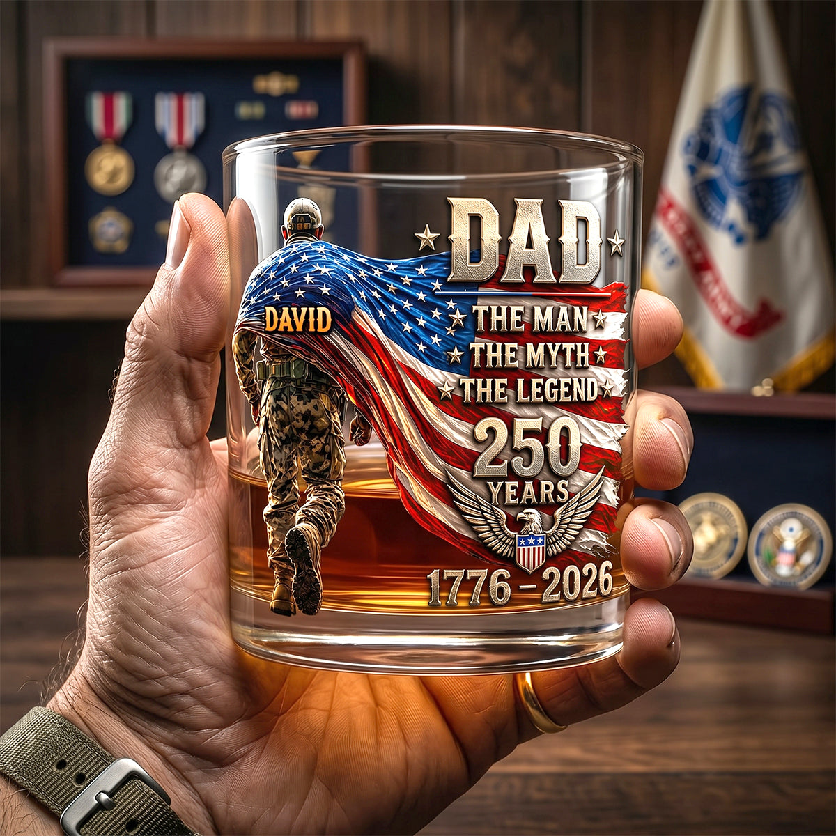 The Patriot Legend Glass Mug - Personalized Gifts For Dad 05HUTN190526-Homacus