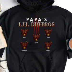 Dad's Little Devils Personalized Shirts - 03QHQN030623 - Shirts - GoDuckee