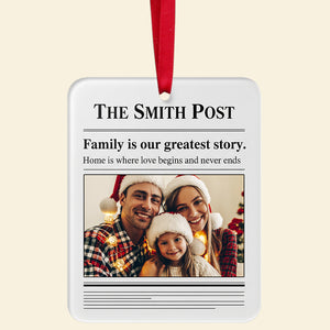 Personalized Gifts For Family Christmas Ornament 02hyta150925 - Ornament - GoDuckee