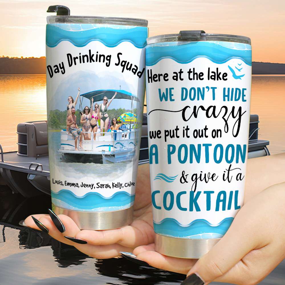 Personalized Cruising Friends Tumbler - Day Drinking Squad, We Don't H -  GoDuckee