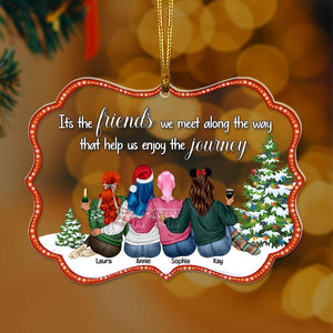 Personalized Gifts For Friends Ornament Christmas 02XQLU300924TM - Ornament - GoDuckee