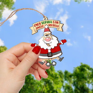 Personalized Gifts For Christmas Ornament Naughty Santa 06ACQN180924 - Ornament - GoDuckee