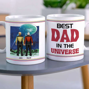 Space Best Dad In The Universe Personalized Coffee Mug DR-WHM-05dnhn190523hh - Coffee Mug - GoDuckee