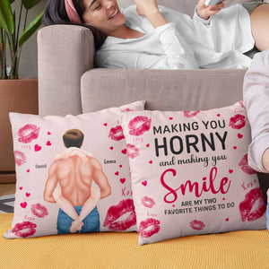 Personalized Gift For Couple Pillow Making You Horny - Pillow - GoDuckee