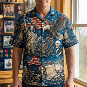 Proud American Anniversary Hawaiian Shirt – Personalized Gift for Patriots 03qhqn250226 - Hawaiian Shirts - GoDuckee
