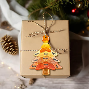 Glass Family Tree Ornament - Personalized Gifts For Family 05tglu151025 - Ornament - GoDuckee